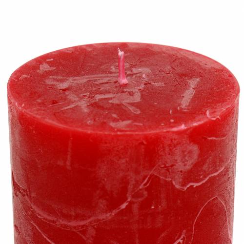 Prodotto Candele tinta unita rosse 70x80mm 4 pz