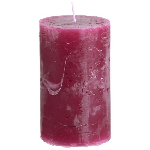 Floristik24 Candele in tinta unita Candele a colonna Berry 60x100mm 4 pz