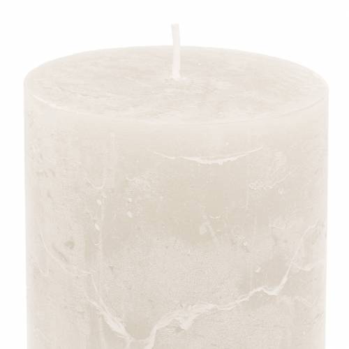 Prodotto Candele tinta unita bianche 70x80mm 4 pz
