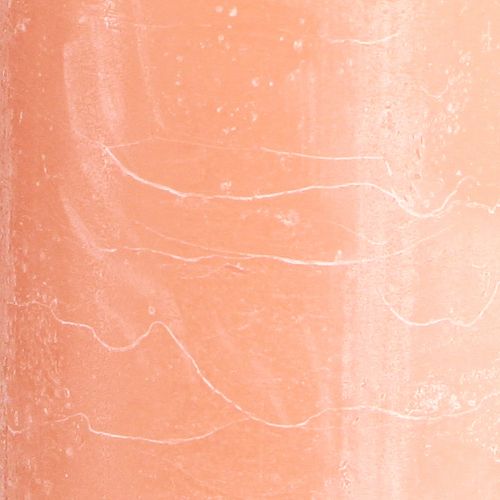 Prodotto Candele a colonna in tinta unita color pesca 85x200mm 2 pz