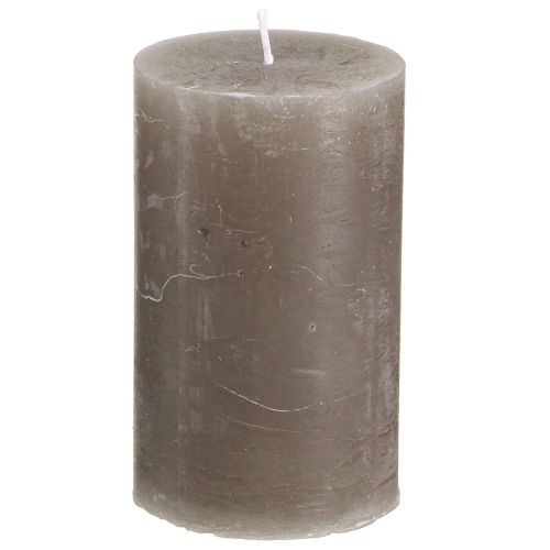Prodotto Candele a colonna in tinta unita candele marroni 60x100mm 4 pz