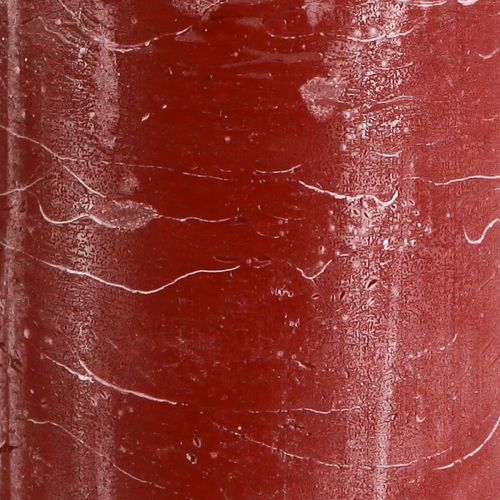 Prodotto Candele a colonna tinta unita rosso scuro 85x200mm 2 pz