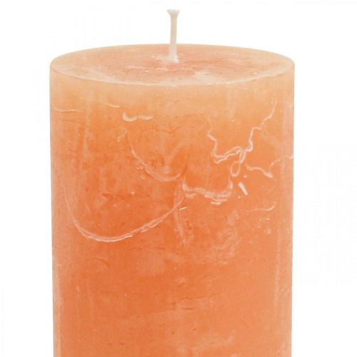 Prodotto Candele in tinta unita Candele a colonna Orange Peach 60×100mm 4pz