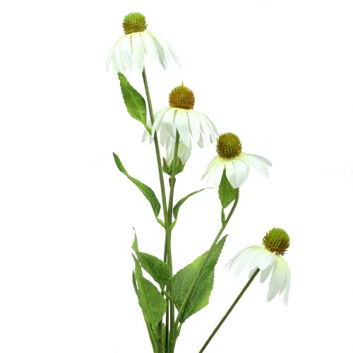 Floristik24 Echinacea fiore artificiale bianco 90 cm