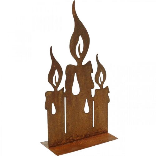 Floristik24 Patina deco standee candele Decorazione natalizia H20cm