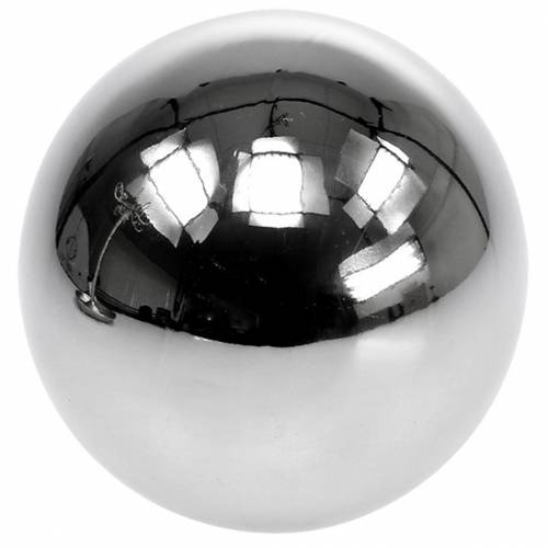 Prodotto Sfera decorativa in acciaio inossidabile argento Ø10cm 4 pz