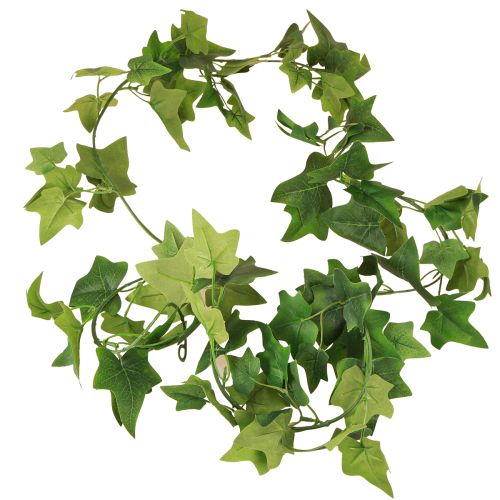 Prodotto Ghirlanda di edera artificiale verde con 2 occhielli L150cm