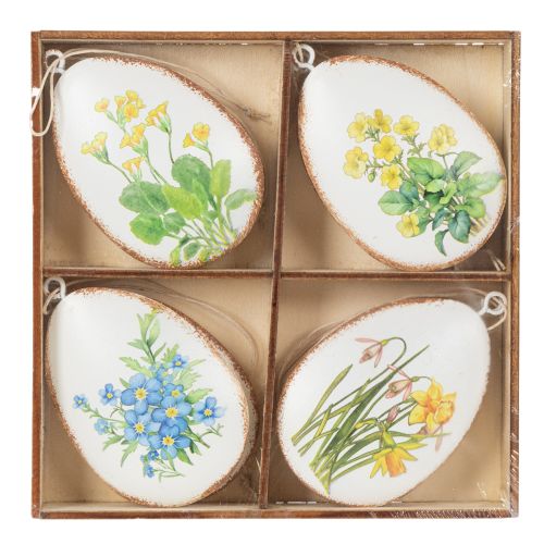 Prodotto Uova di Pasqua con fiori primaverili, ideali per bouquet pasquali o finestre, 8 cm, 8 pezzi
