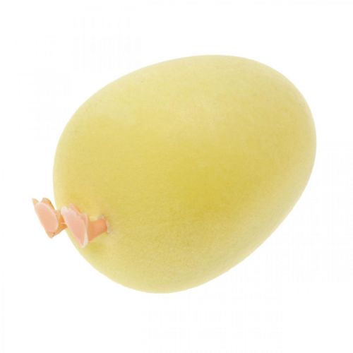 Prodotto Uovo di Pasqua con Gambe Figura Decorativa Gialla Uovo Decorazione di Pasqua H13cm 4 Pz