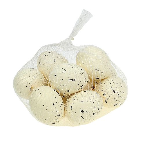Floristik24 Crema di uova 6 cm di polistirolo 12 pezzi