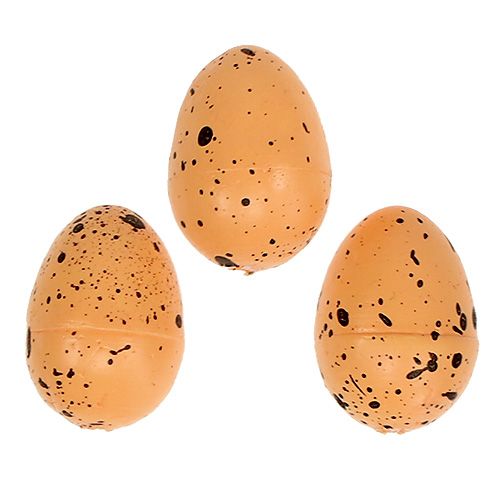 Floristik24 Uovo di polistirolo arancione 3,5 cm 24 pz