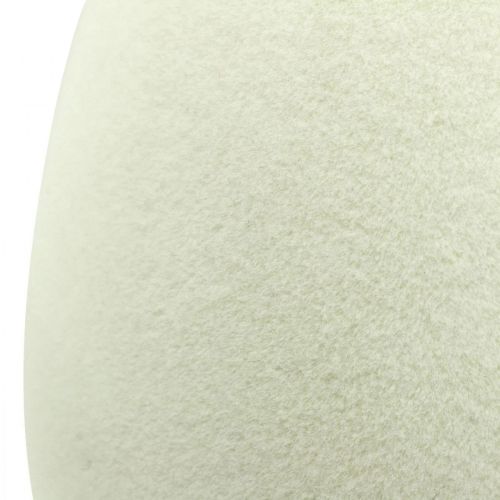 Floristik24 Crema decorativa all'uovo Uovo di Pasqua floccato Decorazione per vetrina Pasqua 25cm