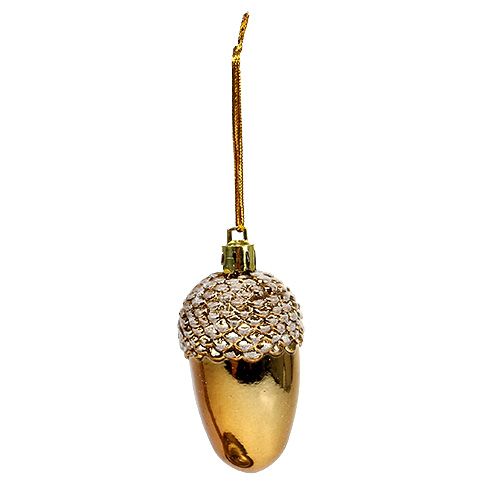 Floristik24 Ghianda per appendere marrone 7,5 cm 3 pezzi