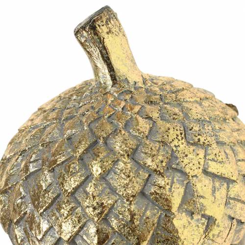 Floristik24 Ghianda decorativa dorata Ø7,4cm H9,7cm