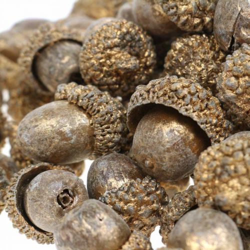 Prodotto Frutti autunnali dorati, decorazioni autunnali festive, ghiande decorative ovviamente, decorazione dell'Avvento Ø1,5 - 2,5 cm L1,5 - 3 cm 300 g