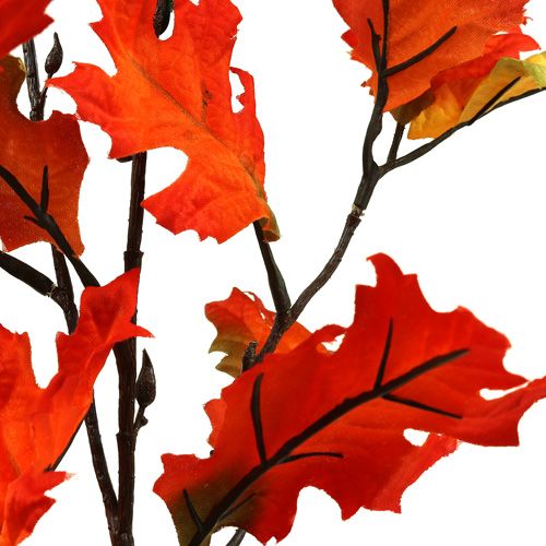 Floristik24 Ramo di foglia di quercia arancione 84 cm