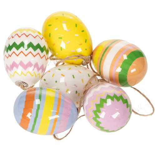 Prodotto Decorazioni per uova di Pasqua, perfette per decorare alberi e rami di Pasqua, 6 cm, 12 pezzi