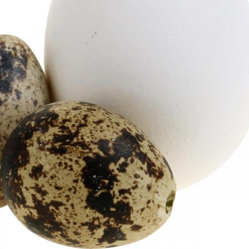 Prodotto Decorazione uovo mix uova di quaglia e uova di gallina Uova di Pasqua soffiate