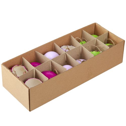 Prodotto Uova di Pasqua decorative a guscio d&#39;uovo da appendere colorate Ø3,5 cm 12 pz