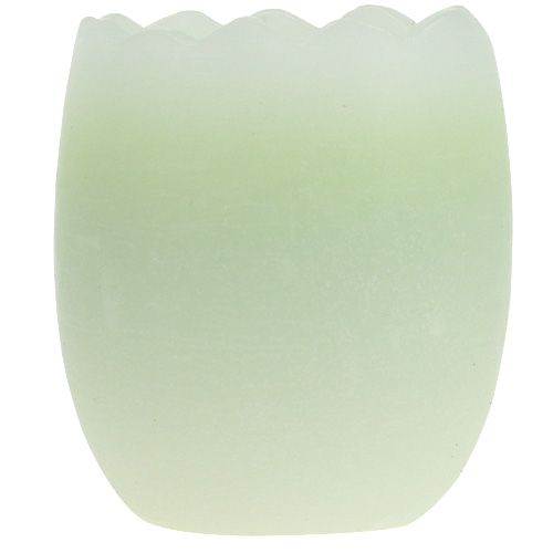 Floristik24 Candela uovo verde 5,5 cm 3 pezzi