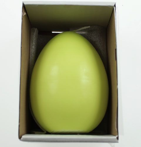 Floristik24 Candela uovo lime 14cm