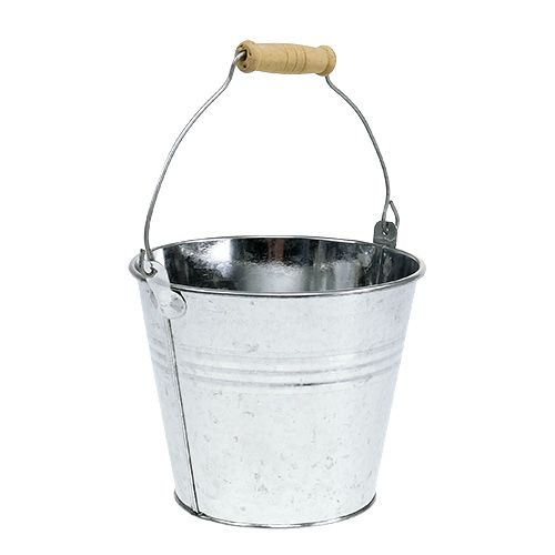 Prodotto Secchi Ø14cm H12cm 6 pezzi Zinco lucido