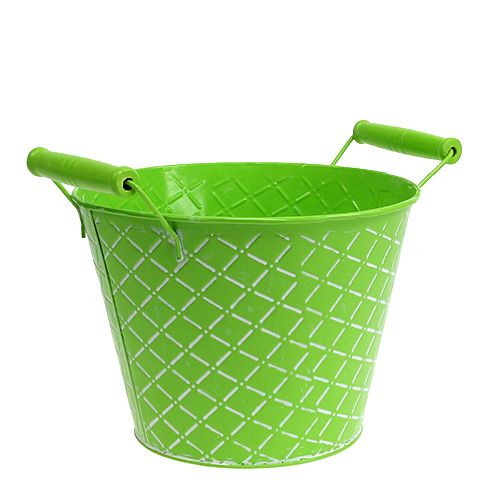 Floristik24 Secchio Verde Ø21cm H16cm