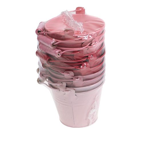 Floristik24 Secchio rosa mix Ø10cm H8cm 10 pezzi