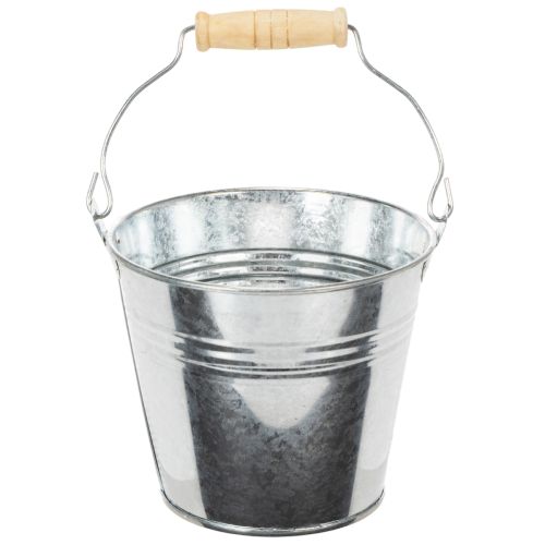 Secchiello Ø12cm H10cm 8 pezzi. Zinco, lucido acquistare | Floristik24.it