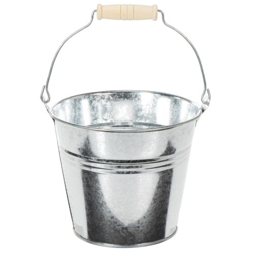 Secchio Ø14cm H12cm 6 pezzi. Zinco, lucido acquistare | Floristik24.it