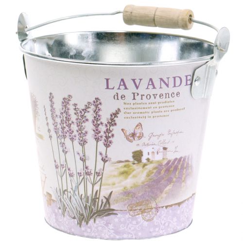 Floristik24 Secchio per piante lavanda Ø17cm H16cm