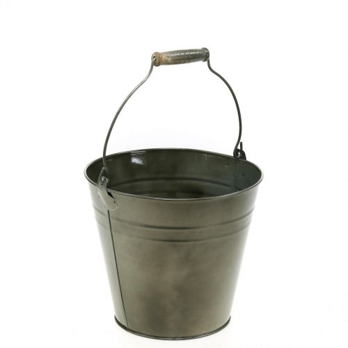 Floristik24 Vaso in metallo, secchio per piantare, fioriera Ø20cm H17cm