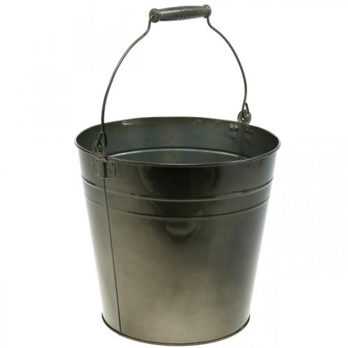 Vaso in metallo, secchio per piante, decorazione in metallo Ø27cm H25cm
