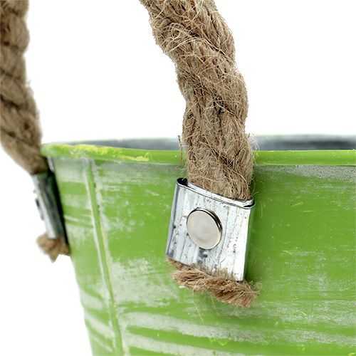 Floristik24 Secchio primavera verde Ø25cm H24cm 2 pezzi