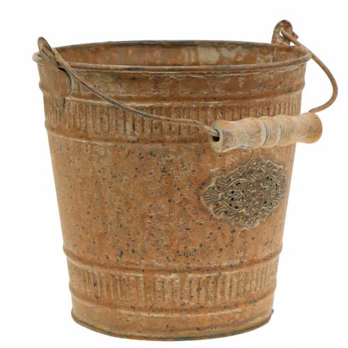 Floristik24 Secchio Deco Shabby Chic Vintage Ø12,5cm H12cm
