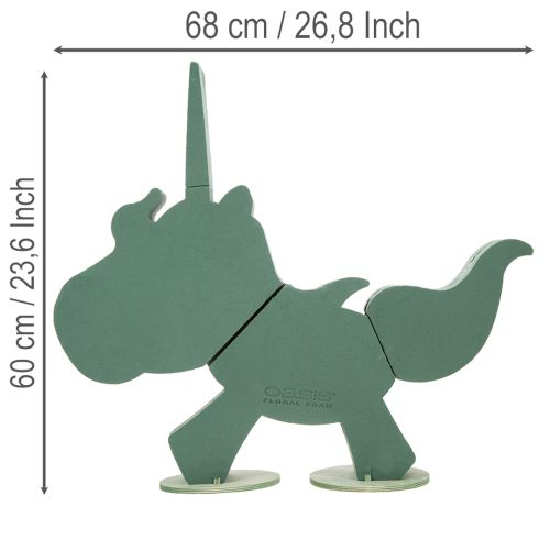 Prodotto Unicorno in spugna floreale 68 cm x 60 cm