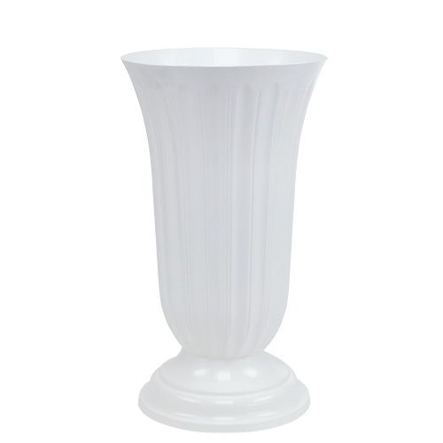 Floristik24 Vaso Lilia bianco Ø23cm, 1pz