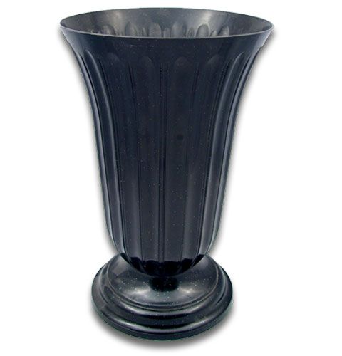 Floristik24 Vaso Lilia Nero Ø23cm