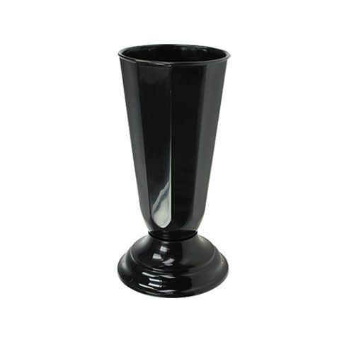 Floristik24 Vaso “Szwed” nero Ø13cm, 1pz