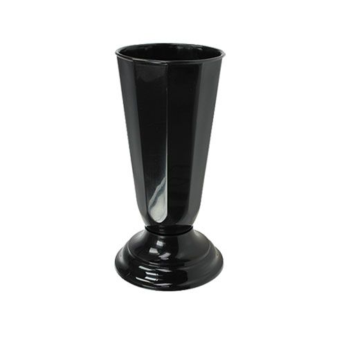 Floristik24 Vaso &quot;Szwed&quot; nero Ø13cm, 1pz