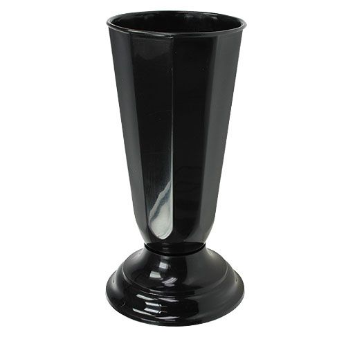 Floristik24 Vaso Szwed nero Ø23cm, 1pz