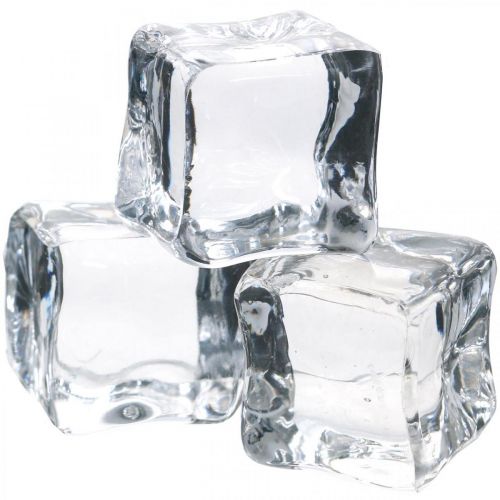 Floristik24 Cubetti di ghiaccio decorativi, decorazioni estive, ghiaccio artificiale 3 cm 6 pz