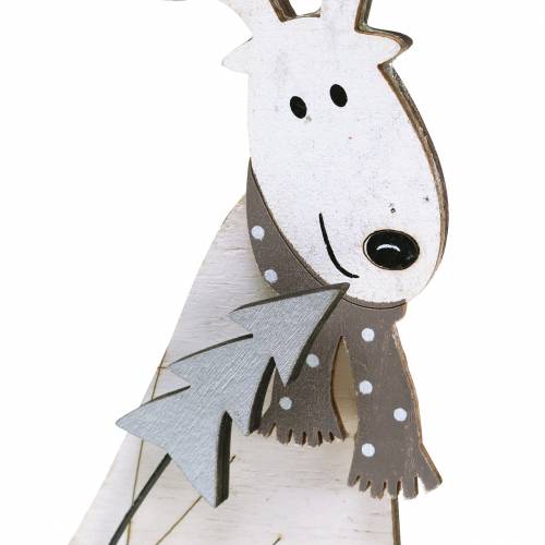 Floristik24 Decorazione natalizia Alce 27,5cm 2 pezzi