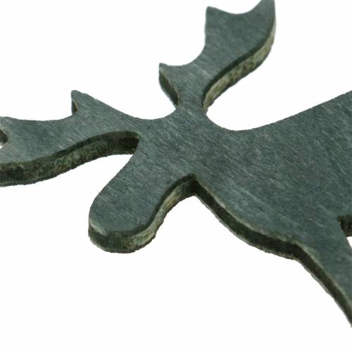 Prodotto Decorazioni sparse renna nero, argento, grigio scuro assortiti 4 cm 72 pz