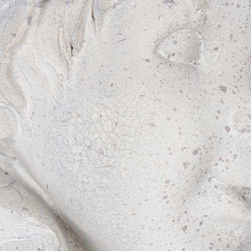 Prodotto Statuetta decorativa a forma di testa di gnomo per eleganti accenti da giardino e soggiorno, grigia, 30 cm