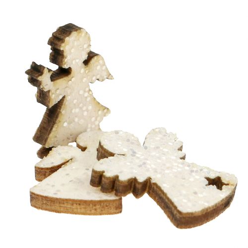 Floristik24 Angelo sparso con glitter 2 cm 144p
