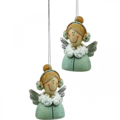 Floristik24 Ciondolo angelo Decorazione albero angelo di Natale H5,5 cm 8 pezzi