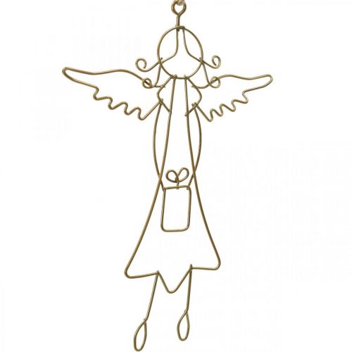 Prodotto Ciondolo angelo Angelo natalizio figure in filo d&#39;oro 15 cm 6 pezzi