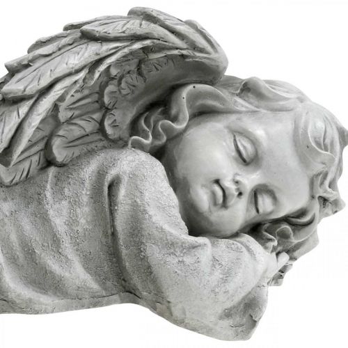 Floristik24 Angelo per la figura tombale distesa testa a destra 30×13×13 cm