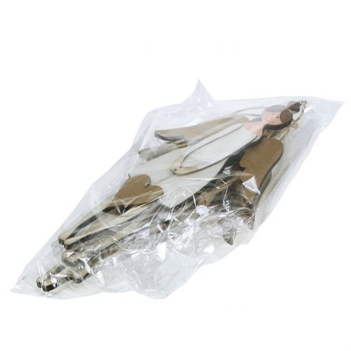 Floristik24 Crema angelo da appendere 20,5 cm 4 pz